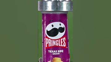 Hydraulic Press vs Pringles: A Disturbing Crush 😱🥔 #hydraulicpress #gross #asmrsounds  #asmr