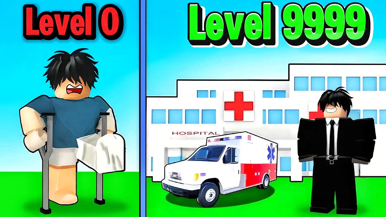 ကျွန်တော် ဆေးရုံအကြီးကြီးတည်ဆောက်ခဲ့တယ် | $1 to $1M Hospital In Roblox | Hospital Tycoon