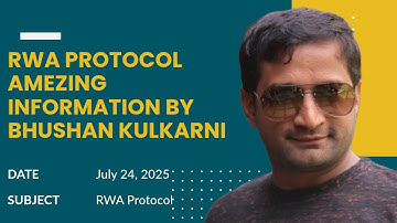 RWA Protocol Amazing Information By Bhushan Kulkarni||MFEV Coin Update||Finsai Group Updates||RWA