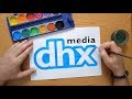 How to draw the dhx media logo