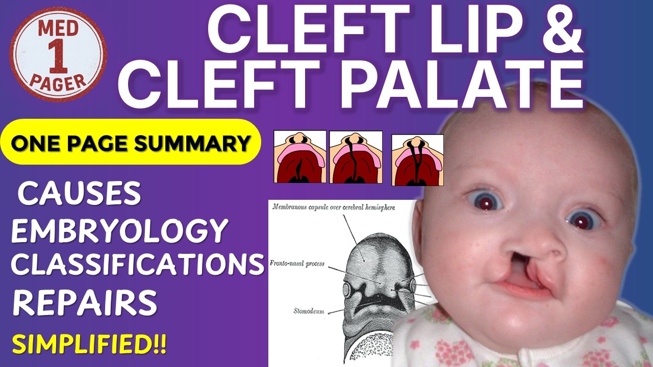 Cleft Lip & Palate Explained: Causes, Surgery & Care | Med 1-Pager