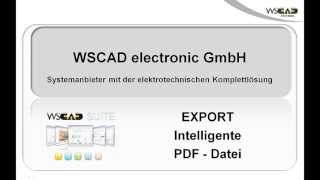 Export einer intelligenten PDF-Datei mit den Suiten von WSCAD