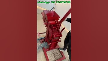 mini manual soil earth mud clay cement interlocking brick making machine for earth lego bricks