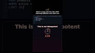 Whats wrong with this SQL LIMIT returning different rows each run? #sqlpagination