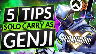 5 INSANE GENJI TIPS to INSTANTLY RANK UP in Season 1 - Overwatch 2 DPS Guide