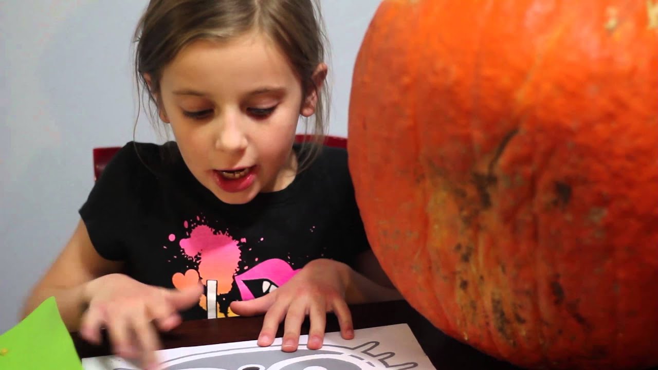 How to Carve a Hello Kitty Pumpkin