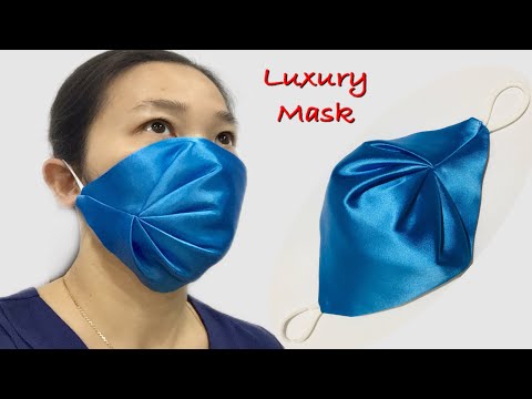 😲Wow! The most luxury mask pattern made by silk, Can&rsquo;t image so easily / How to sew luxury mask