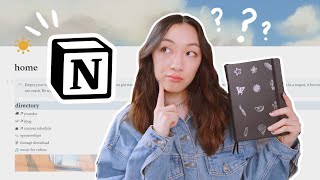 Notion vs. Bullet Journaling?? (how i use both + my notion tour!)