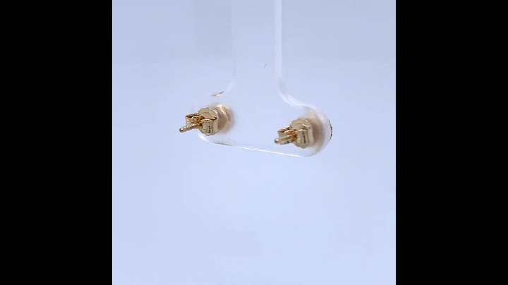 Diamant Ohrstecker in der Optik eines 0,5 ct Gelbgold 585 30 Diamanten zus.0,10ct W/SI Iced out Ohr