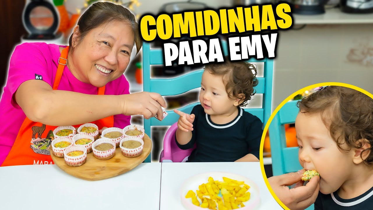 FAZENDO COMIDINHAS PARA MINHA NETA EMY | Tia do joinha