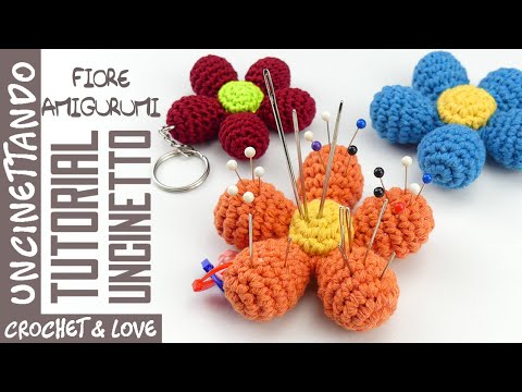 Come fare un Fiore Amigurumi - Tutorial Uncinetto