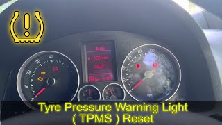 2005 VW GOLF tyre pressure warning reset 2005 VW GOLF tyre pressure warning reset