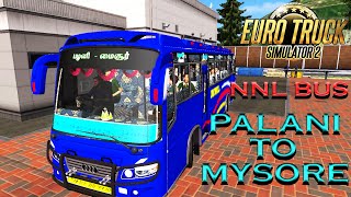 NNL PRIVATE BUS ( PALANI TO MYSORE ) EUROTRUCK SIMULATOR 2 #VTF #tnbus #govtbus #townbus #privatebus screenshot 1