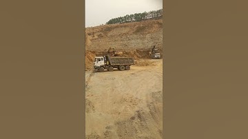 3 Excavator & Eicher tipper loding work running #viral#short#