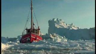 Pris dans les glaces de l'IceFjord au Groenland