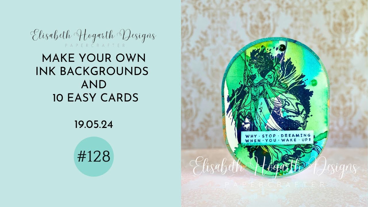 MAKE YOUR OWN INK BACKGROUNDS AND CREATE 10 SIMPLE CARDS - YouTube