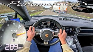 Porsche Panamera GTS 4.8 V8 - TOP SPEED on AUTOBAHN