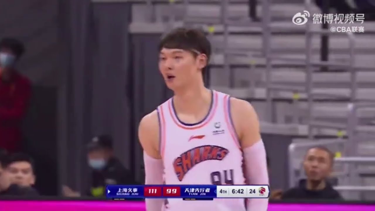 CBA 球员集锦：王哲林41分｜上海125-106大胜天津｜Wang Zhelin 41 PTS