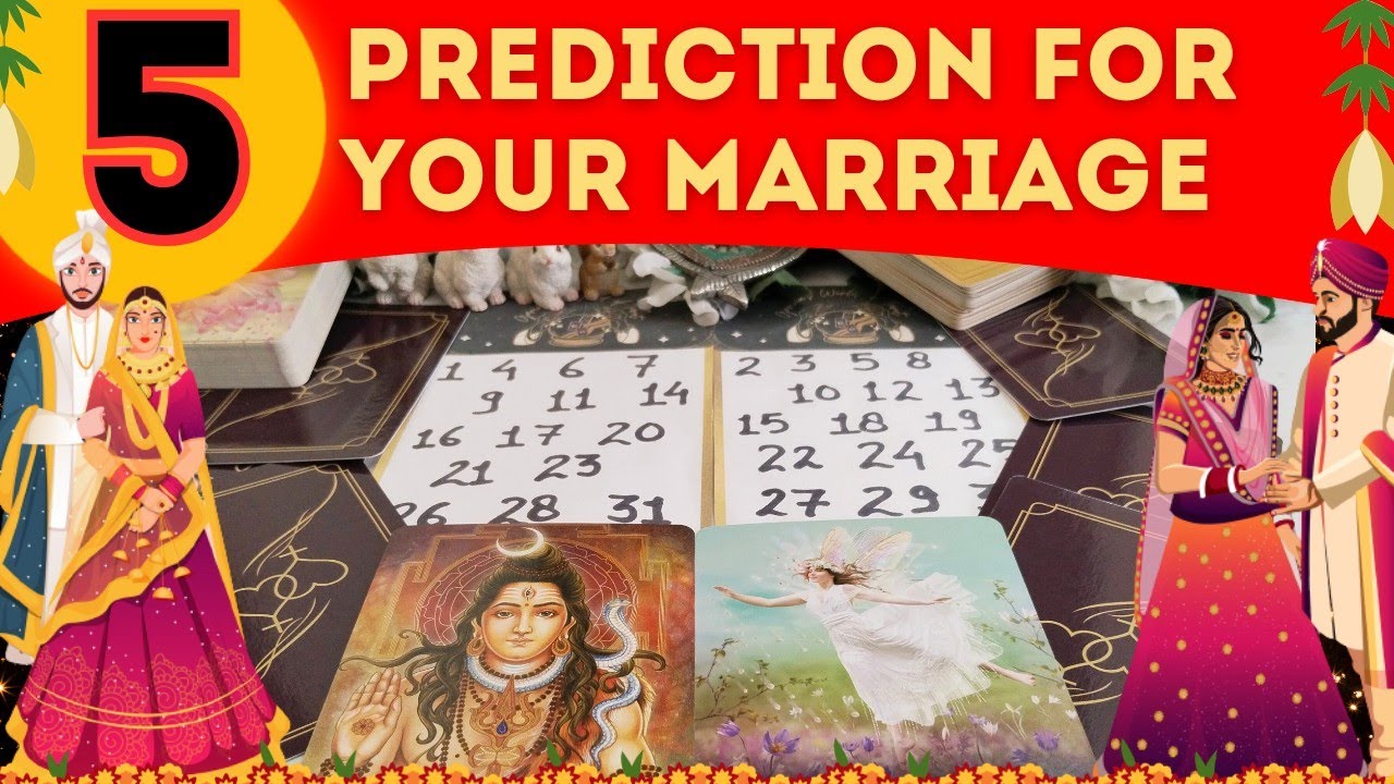 ❤️Major 5 Predictions for your Marriage👀**What cards say** 🎁 #tarotmarriagereading #whowillyoumarry