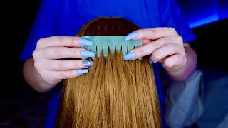 ASMR Scalp & Hair Treatment | Scalp Scratching, Hair Brushing, Head Massage, Hair Play | No Talking