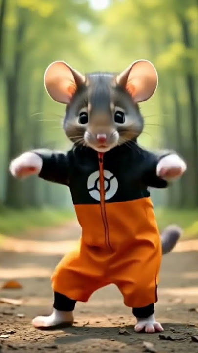tikus kecil kostum naruto joget #shorts #jogetseru #joget #tikus #cute