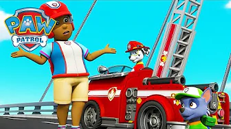 The Pups Rescue a Rescuer!  - PAW Patrol - Cartoons for Kids