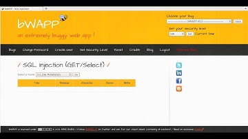 SQL Injection GET Select   Low Security Level