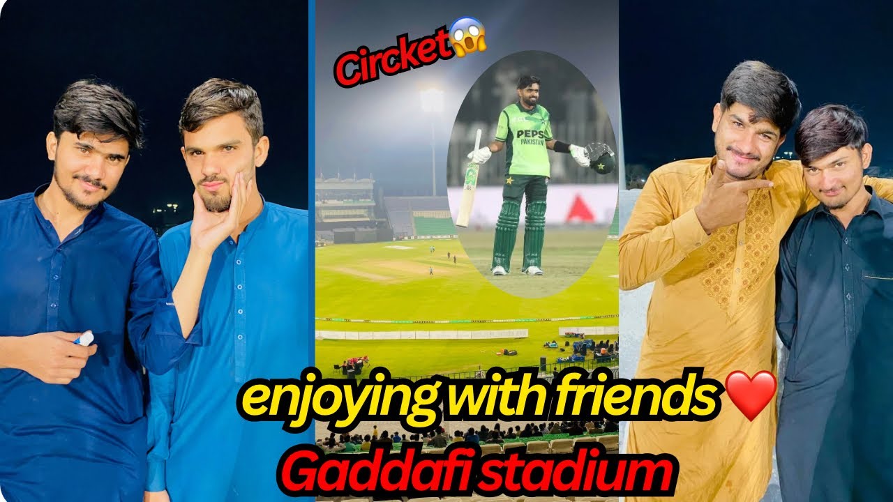 My YouTube channel had block now it recover and enjoying with friends in Gaddafi stadium ❤️❤️❤️