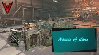 Crossout -Funny  clan names ( short vid.)