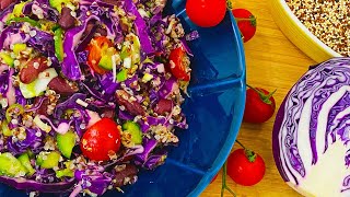 طريقة تحضير || أطيب سلطة للرجيم || سلطة الكينوا الصحيةquinoa salad recipe || lose weight salad