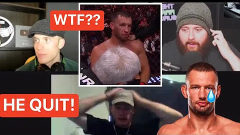 THE MMA GURU, LUCAS TRACY & BEDTIME REACT TO REINIER DE RIDDER QUIT ON THE STOOL AT UFC VANCOUVER? 