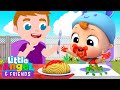 Baby Learns to Eat By Himself | Little Angel And Friends Fun Educational Songs