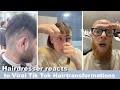 Hairdresser reacts to Viral Tik Tok Hair Transformations #hair #beauty