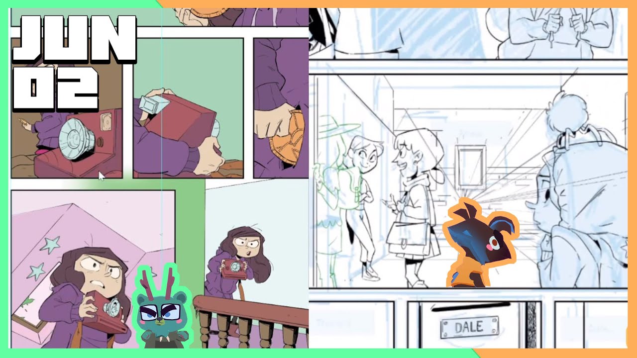 Making our comic The Girl and the Glim !glim