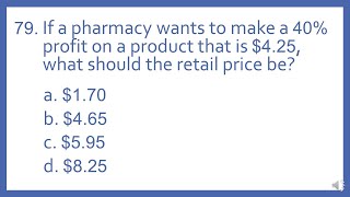 PTCB PTCE Practice Test Question 79 - Rx Pricing (Pharmacy Technician CPhT Test Prep) screenshot 2