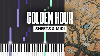 Video-Miniaturansicht von „golden hour - JVKE - Piano Tutorial - Sheet Music & MIDI“