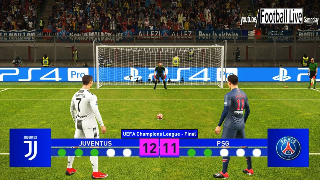 Pes 2019 Juventus Vs Psg Final Uefa Champions League Ucl Penalty Shootout