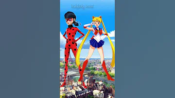 Miraculous Character as Sailor Moon #shorts #miraculous