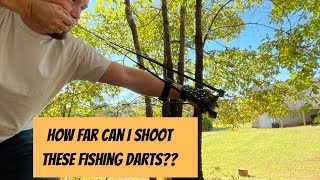 Slingshot Fishing Darts distance test