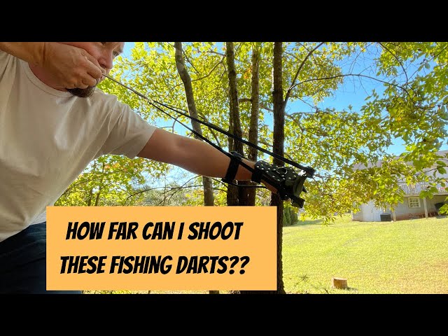 Slingshot Fishing Darts distance test 