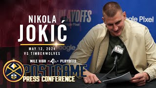 Nikola Jokić Full Game Four Post Game Press Conference vs. Timberwolves 🎙