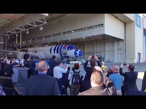 All Nippon Airways R2-D2 787-9 Airplane Reveal