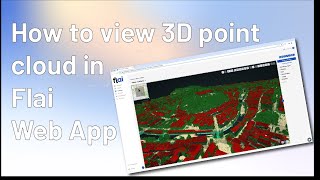 How to view 3D point clouds in Flai Web Application