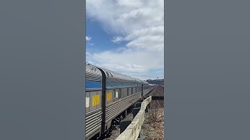 Friendly crew!. Via 15 At Rockingham, Nova Scotia. #train #ns #railway