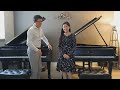 Catherine lan  tao lin perform mozarts double piano concerto