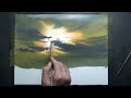 How to paint landscape in watercolor painting