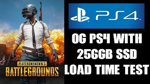 PUBG PS4: Hot Drop Load Time / Pop In Test - OG PS4 With 256gb External SSD