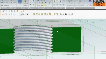 Alibre CAD (Geomagic): How to Make Cosmetic Threads using Helical Cut Tool!