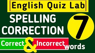 Incorrect & Correct Spellings- 7 | Spelling Correction | Confusing Spellings | #shorts