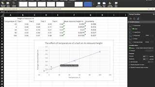 How to plot multiple gradients on a graph in excel to find gradient uncertainty Profile